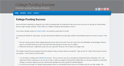Desktop Screenshot of collegefundingsuccess.com